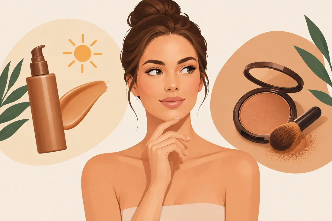 Sjálfbrúnka eða bronzer? Veldu rétta leiðina