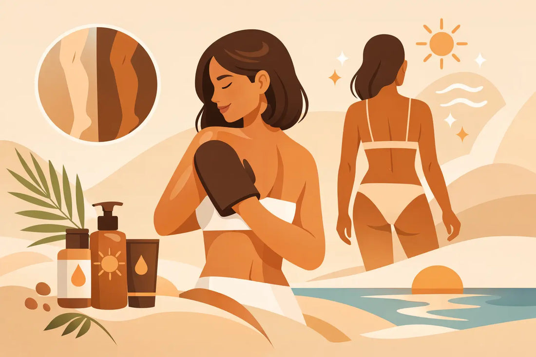 How to use self tan og fá jafnan lit