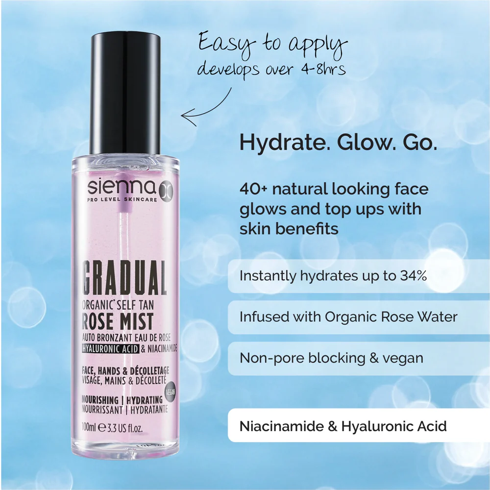 Gradual Organic* Self Tan Rose Mist